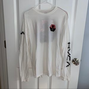RVCA White Long Sleeve Shirt